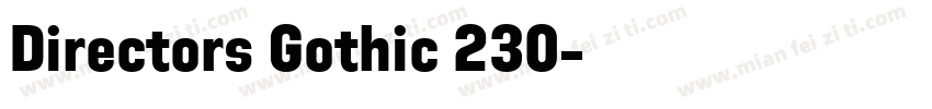 Directors Gothic 230字体转换